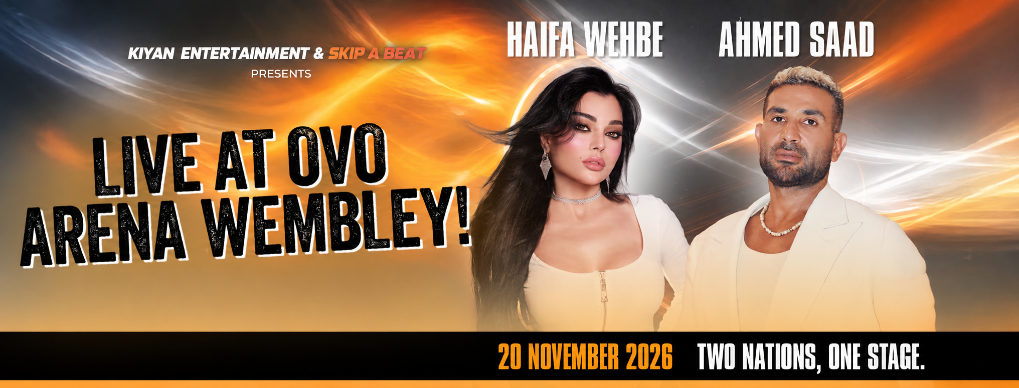 HAIFA WEHBE & AHMED SAAD TO OVO ARENA WEMBLEY FOR LANDMARK LONDON CONCERT on 20/11/2026 — event image